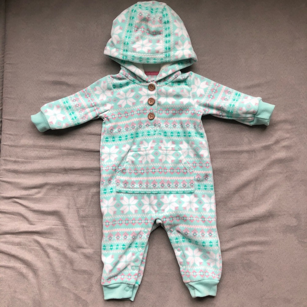 Baby Girl Fleece Bunting